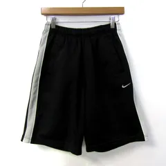 ナイキ ショートパンツ ボトムス ジャージ サイドライン スポーツウエア メンズ Lサイズ 黒×グレー NIKE 【中古】