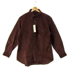 ユニクロ 長袖シャツ トップス コーデュロイシャツ 未使用品 メンズ Lサイズ ダークブラウン UNIQLO