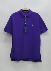 新品) POLO ポロ ラルフローレン イエロー ポニー カラ Tシャツ / M、Lサイズ パープル