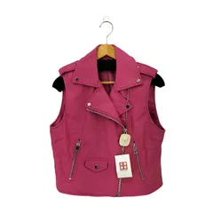 ザラ ZARA フェイクレザー ライダースベスト レディース import：M 