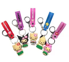 正規品 ハワイアン ABCストア 日焼け ぬいぐるみ キーチェーン キーリング ストラップ キティ クロミ マイメロ ポチャッコ ハワイ限定 日焼けキティ ハワイコンビニ サンリオ プレゼント 可愛い 人気 限定 Hello Kitty 高校生 中学生 スクバ