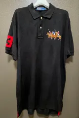 M ポロ ラルフローレン ブラック 半袖 ポロTシャツ
