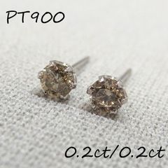 プラチナ900 Pt900 ダイヤモンド0.97ct 片耳ピアス 片方ピアス - メルカリ