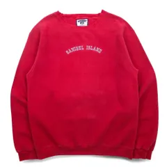 Lee 90年代 USA製 PREMIUM COTTON スウェット L レッド コットン 刺繍 アーチ SANIBEL ISLAND