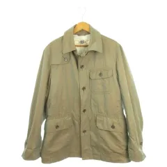 ジェイプレス J.PRESS ハンティングジャケット 上着 L 長袖 マジョーラ生地 偏光 レギュラーカラー フラップポケット /AH22 ■ECC001