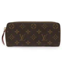 LOUIS VUITTON ルイ ヴィトン モノグラム ポルトフォイユ クレマンス ラウンドファスナー 長財布 フューシャ M60742