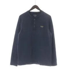 エルエルビーン L.L.BEAN Tシャツ カットソー S 青 ブルー 長袖 ヘンリーネック 裏起毛 /GR ■ECC001