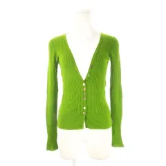 ポールスミス ブラック Paul Smith BLACK カーディガン ウール M 緑 グリーンティ Vネック リブ編み 長袖 /CK36 ■GY61