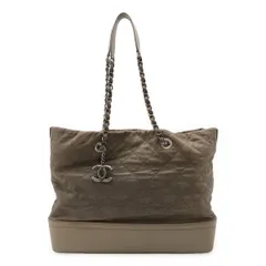 CHANEL シャネル ガブリエル ドゥ シャネル マトラッセ ラージ ホーボー ショルダーバッグ チェーンショルダー レザー ダークグレー シルバー金具
