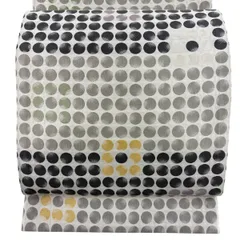 【美品】 袋帯 秀品 丸文 灰白 六通 正絹 【中古】