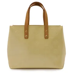 LOUIS VUITTON ルイ ヴィトン モノグラムヴェルニ リードPM ハンドバッグ トートバッグ ミニトート ペルル クリームイエロー M91336