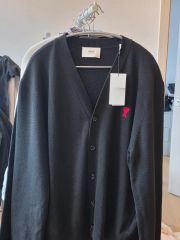 アミ スモールロゴ カーディガン