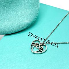 極美品】TIFFANY ネックレス オリーブ リーフ ハート 希少 シルバー
