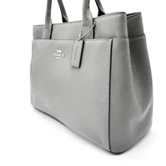【良品】 coach handbag tote leather grey y2k unisex コーチ ハンドバッグ グレー 灰色