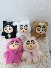 クレヨンしんちゃん Labubu(ラブブ）ぬいぐるみ キーホルダー