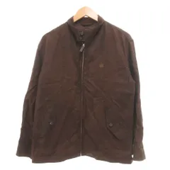 アクアスキュータム AQUASCUTUM ジャケット ブルゾン 麻 リネン スタンドカラー ドッグイヤー M 茶 ブラウン /JS ■GY53