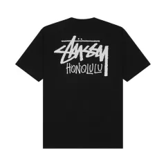 S STUSSY ステューシー ホノルル ブラック Tシャツ