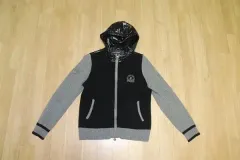 (55) BEANPOLEGOLF（ビンポールゴルフ）/グレーブラック フード付きニット アウター