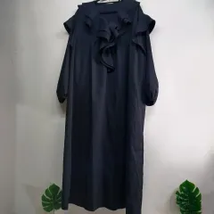 フリル ロング ONE PIECE ブラック ONE サイズ 春 秋 59089