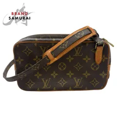 美品 LOUIS VUITTON ルイヴィトン モノグラム マルリーバンドリエール ブラウン ゴールド金具 PVC M51828 ショルダーバッグ S1-00043【中古】