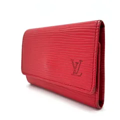 【良品】LOUIS VUITTON ルイヴィントン LV エピレザー ゴールド金具 6連 キーケース 鍵 レディース ユニセックス 男女兼用 レッド 赤色