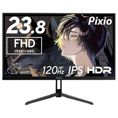 Pixio PX246 Wave Gaming Monitor, 23.8-inch, Black, FHD 120Hz, IPS, HDMI, VGA, 4ms response time, PS5 compatible.