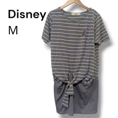 a2234 ディズニー ミッキーマウス ボーダー チュニック Tシャツワンピース Mサイズ