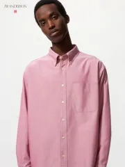 XL/新品 UNIQLO JWA オックスフォードシャツ (レッド)