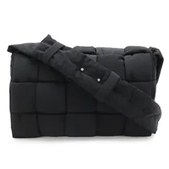 BOTTEGA VENETA ボッテガ ヴェネタ マキシ イントレチャート パデッドテック カセット ショルダーバッグ ナイロン ブラック 黒 690133 BOTTEGA VENETA ボッテガ ヴェネタ マキシ イントレチャート パデッド
