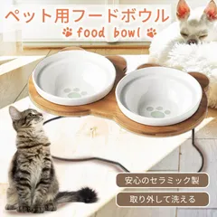 ペット食器台 フードボウル 2枚セット 陶器 磁器 犬 猫 イヌ ネコ 食器スタンド 傾斜 斜め設計 餌皿 エサ皿 水皿 姿勢サポート 食べやすい 滑り止め 安定設計 清潔 丸洗い可 ペット用品 小型犬 猫用 食事台 フードボウルスタンド おしゃれ シンプル