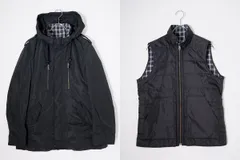 BURBERRY BLACK LABELバーバリー ブラックレーベル 中綿ライナー付き 3WAYミリタリーパーカージャケット【M】【MJKA81144】