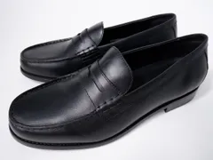 ZARAザラ ペニーストラップ レザーローファーシューズ ほぼ未使用【44(28.3cm)】【MFWA80396】