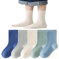 【新品】 [AIKINYUHIN] 可愛い キッズ 靴下 子供 5足セット キッズ ソックス 女の子 クルー丈ソックス スポーツソックス 男の子 スクールソックス 子供の靴下 綿 柔らかい 通園通学 抗菌 (JP, アルファベット, XL, X24033) 1