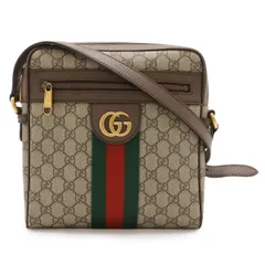GUCCI グッチ オフィディア スモール メッセンジャーバッグ GGスプリーム シェリーライン PVC レザー ベージュ モカブラウン 547926
