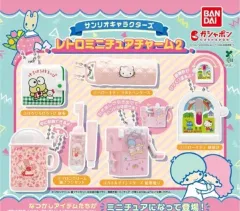 レトロミニチュア 2弾 ハローキティ キルティング 筆箱 ガチャ