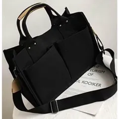 レディース トートバッグ 2WAY キャンバス生地 ショルダー 斜め掛け レディースハンドバッグビジネスバッグ レディース a4 大容量 軽量バッグ 通勤通学男女兼用