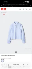 UNIQLO JW Kinloch Anderson オックスフォード オーバーサイズ シャツ ストライプ