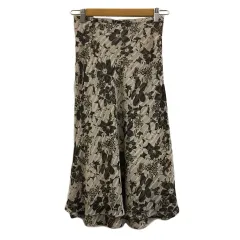 ジェラールダレル GERARD DAREL スカート フレア 膝下 ミモレ 総柄 ラメ 7 ベージュ 茶 ブラウンのサムネイル