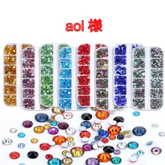 【aoi 様】　高分子ストーン　ミルキーストーン　デコストーン　デコうちわ　ラインストーン