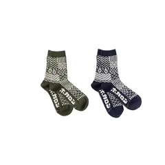 【新品】 [ホカロン] 靴下 キッズ クルー丈 パッチワーク柄 B 1