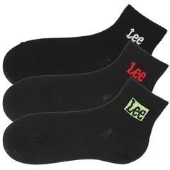 【新品】 Lee 3足セット ショート丈 ソックス キッズ BASICロゴ 4360055 15～20cm 02：ミックスカラー 1