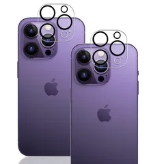 【2枚セット】対応 iPhone 14 Pro/iPhone 14 Pro Max 適用カメラ レンズ 保護フィルム 対応 iPhone 14 PRO 適用カメラ保護フィルム レンズ保護ガラスフィルム 硬度9H スクラッチ防止 気泡ゼロ 飛散防止処理保護フィル