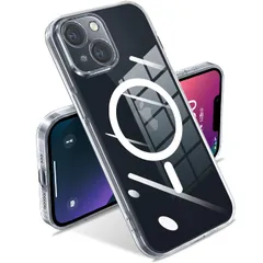 iPhone 13 mini ケース MagSafe対応 クリア アイフォン13 mini カバー 透明 マグセーフ対応 耐衝撃 マグネット搭載 薄型 柔らかい 衝突防止ストリップを内蔵 ワイヤレス充電 薄型 熱分散 ファッション 軽量 TPU ソフトケース 