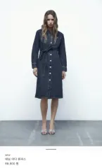 ザラ デニム シャツ ミディ ONE PIECE