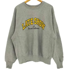 チャンピオン Champion 90-00s PREMIUM REVERSE WEAVE プレミアム リバースウィーブ TVプリント クルーネックスウェット メンズ import：M 