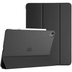 ProCase iPad Pro 12.9 ケース 第6/5/4/3世代に適用（2022 2021 2020 2018） スリム 三つ折り スタンド スマートカバー Pencilのペアリングと充電に対応 - シャドーブラック