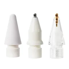 エレコム apple pencil ペン先 交換用 アップルペンシル ペン先 【Apple Pencil (第1世代)(第2世代)(USB-C)対応】 抵抗タイプ/極細タイプ/極細透明タイプの3個入り ipad ペンシル PWTIPAPAS01