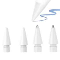 金属製 アップルペンシル 交換用ペン先 ipad pro Pencil 第1/2世代用 iPadペンシル 交換用チップ 替え芯 高感度 予備 (4個セット)