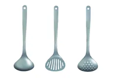 柳宗理 Sori Yanagi シンプルかつ使いやすさ考えデザインされたキッチンツール 燕三条 ステンレス製 ターナー・スキンマー・レードル3本セット 食器洗浄機使用可能 18ー8ステンレス