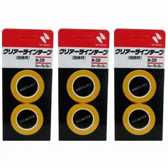 ニチバン - クリアラインテープ(曲線用) No.536(幅3mm×長10m) 3個セット